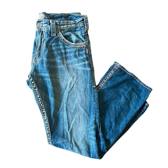 Mens Silver Zac Jeans - W34 L32 - 100% Cotton - Picture 9 of 13